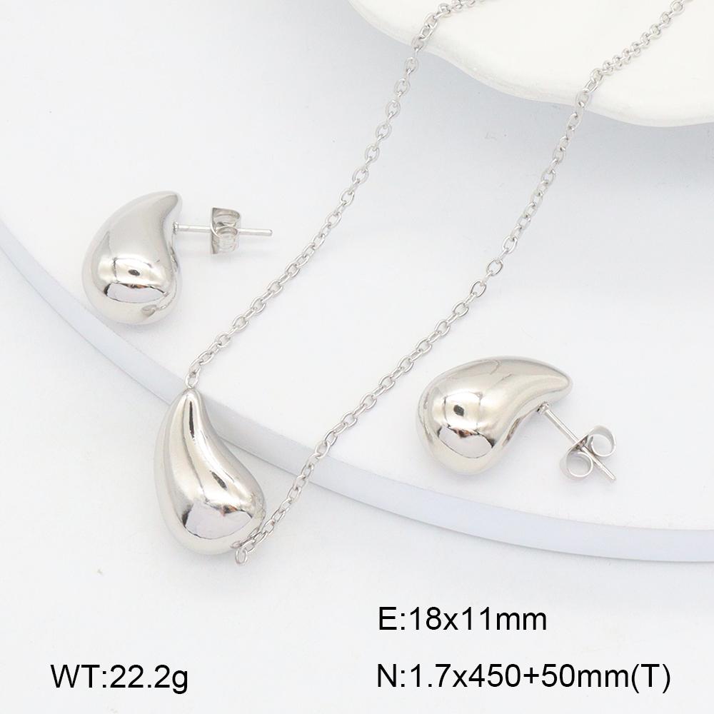 Stainless Steel Gold Flower Set Women 4pcs Necklace Earrings Bracelet Ring Cubic Zirconia Luxury Wedding Party Anniversary Gift