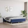 Maison Exclusive - Bed Slat Base with Blue 160x200 Cm Fabric Mattress