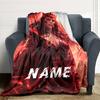 Custom Name Superhero Comic Collage Blanket for Couch & Bed, Plush Cozy Fuzzy Blanket Super Soft & Warm Blankets for Fall and Winter. 090814