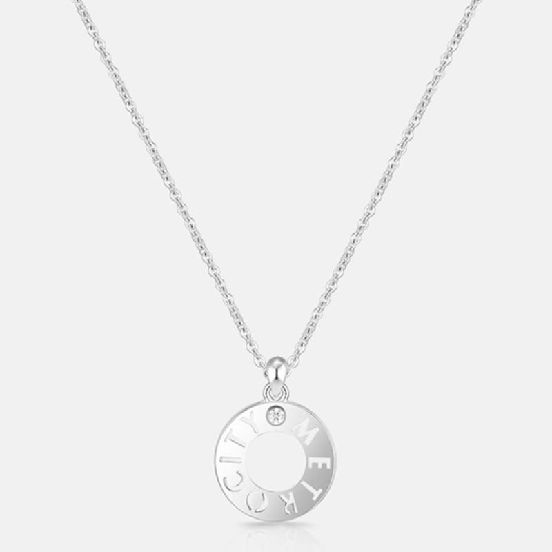 METROCITY JEWELRY M Basic Sterling Silver White Necklace A241SN9175WPA