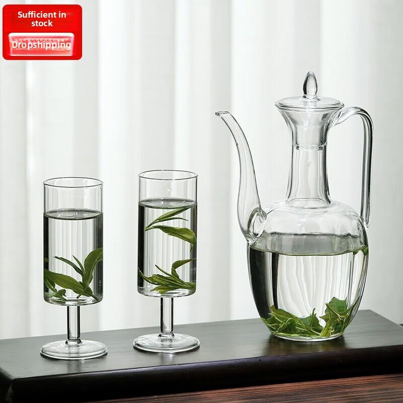 Transparent Song-style Imitation Glass Handheld Teapot, Green Tea Brewing Teapot