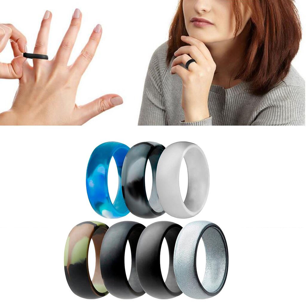 7 Stück / Packung Verschiedene Farben Silikon Klassisch Herren Damen Hochzeit