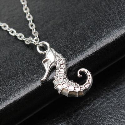 Vintage Marine Animal Pendant Necklace Alloy Mermaid Charm Necklaces Dolphin Jewelry Gift For Women For Making