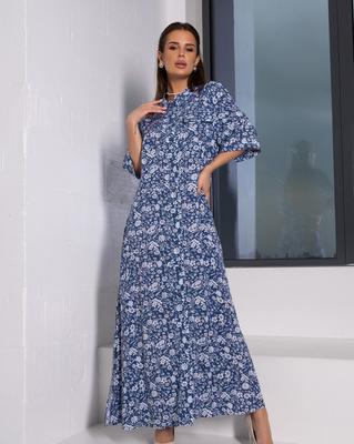 Cotton Shirt Dress with ISSA PLUS Print
