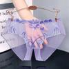 Crotchless Women's Sexy Panties Underwear Transparent Lingerie Woman Underwear for Sex Sweet Bow Crotch Open Panties