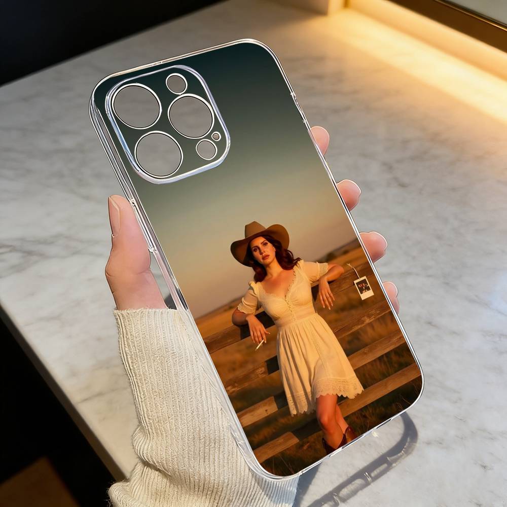 

Чехол для телефона L-Lana Del R-Rey для iPhone 17 16 15 14 13 12 11 Mini Pro Max Plus Прозрачная крышка iPhone13PRO