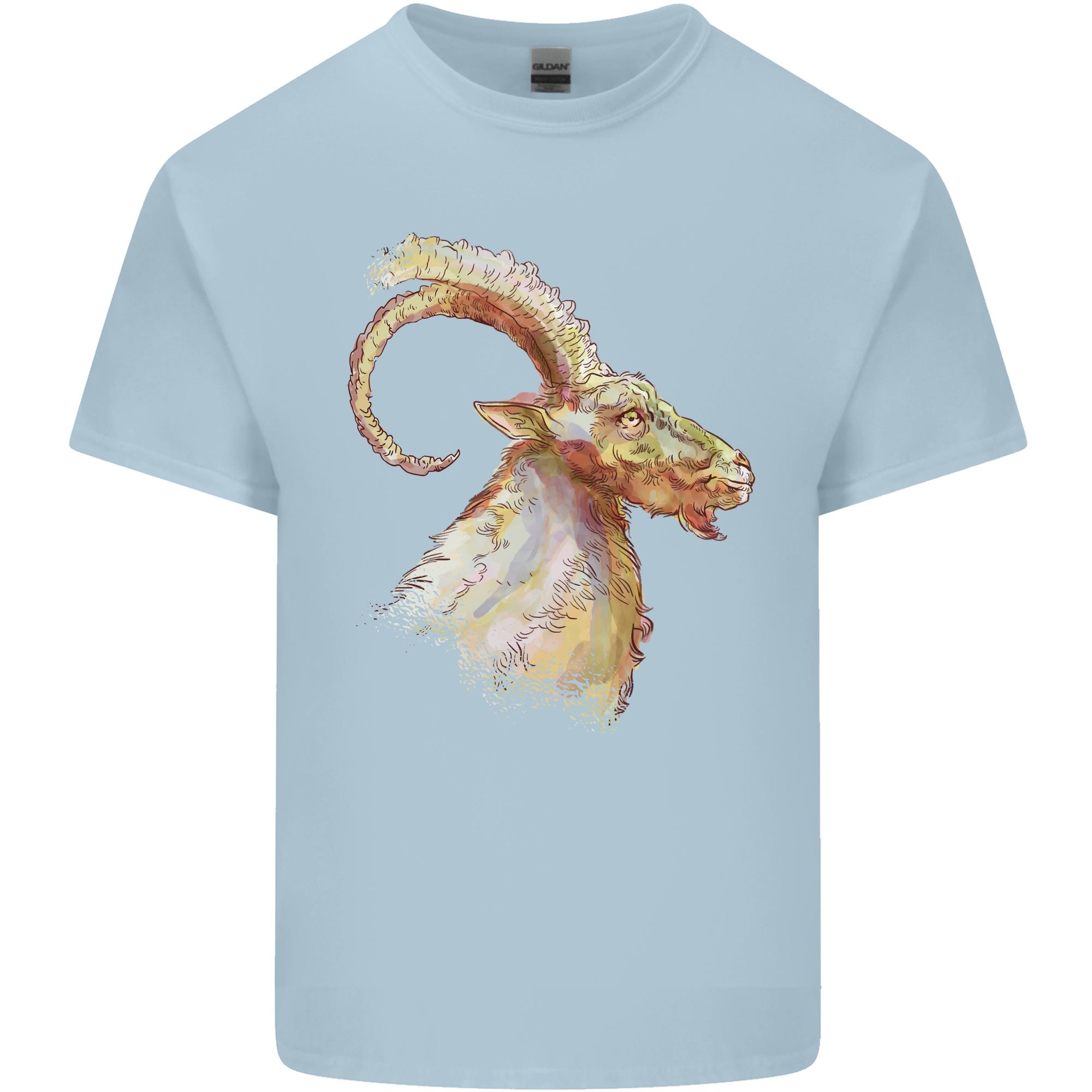 A Watercolour Goat Farming Unisexs Light Cotton TShirt S
