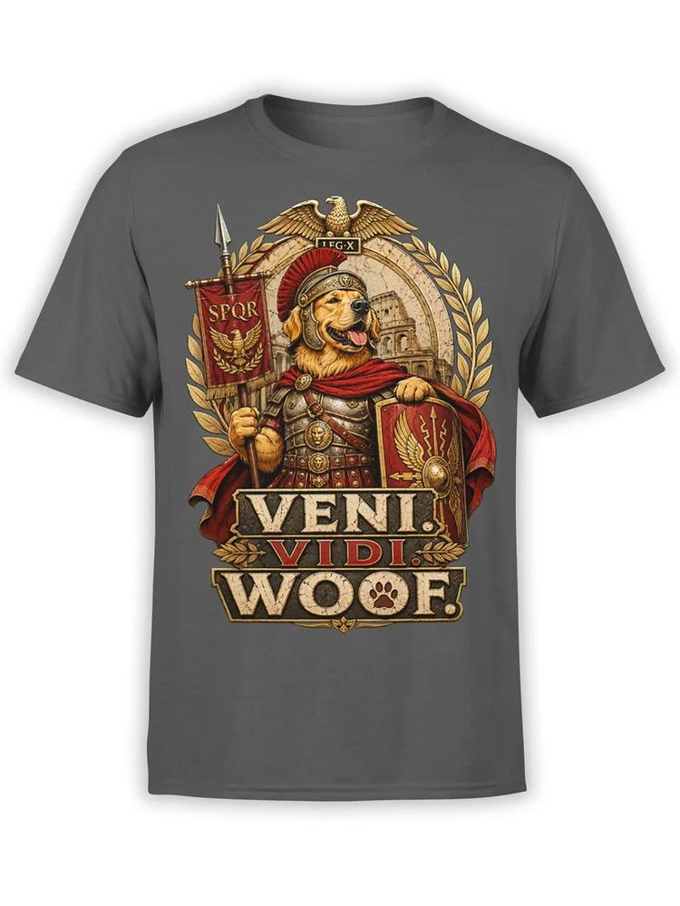 Veni Vidi Woof Dog Tshirt Unisex S