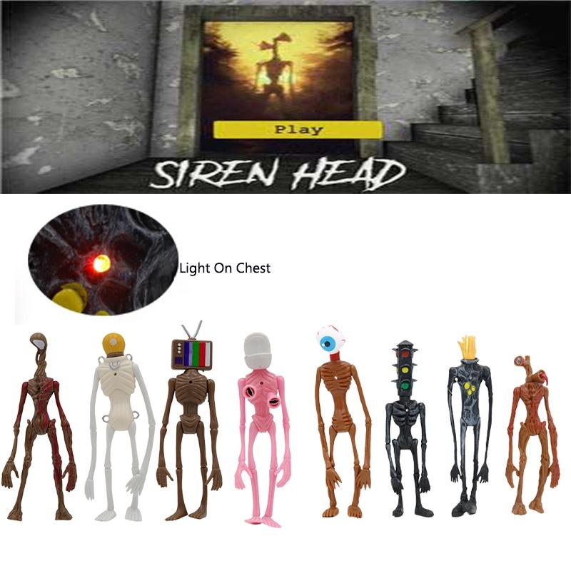 Figurine Sirena Cap Luminos 4 buc PVC Colecționabile Pentru Ornament Cadou Copii