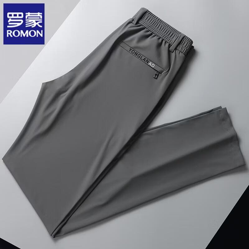 Romon Men s Lightweight Quick-Dry Straight Casual Pants 36