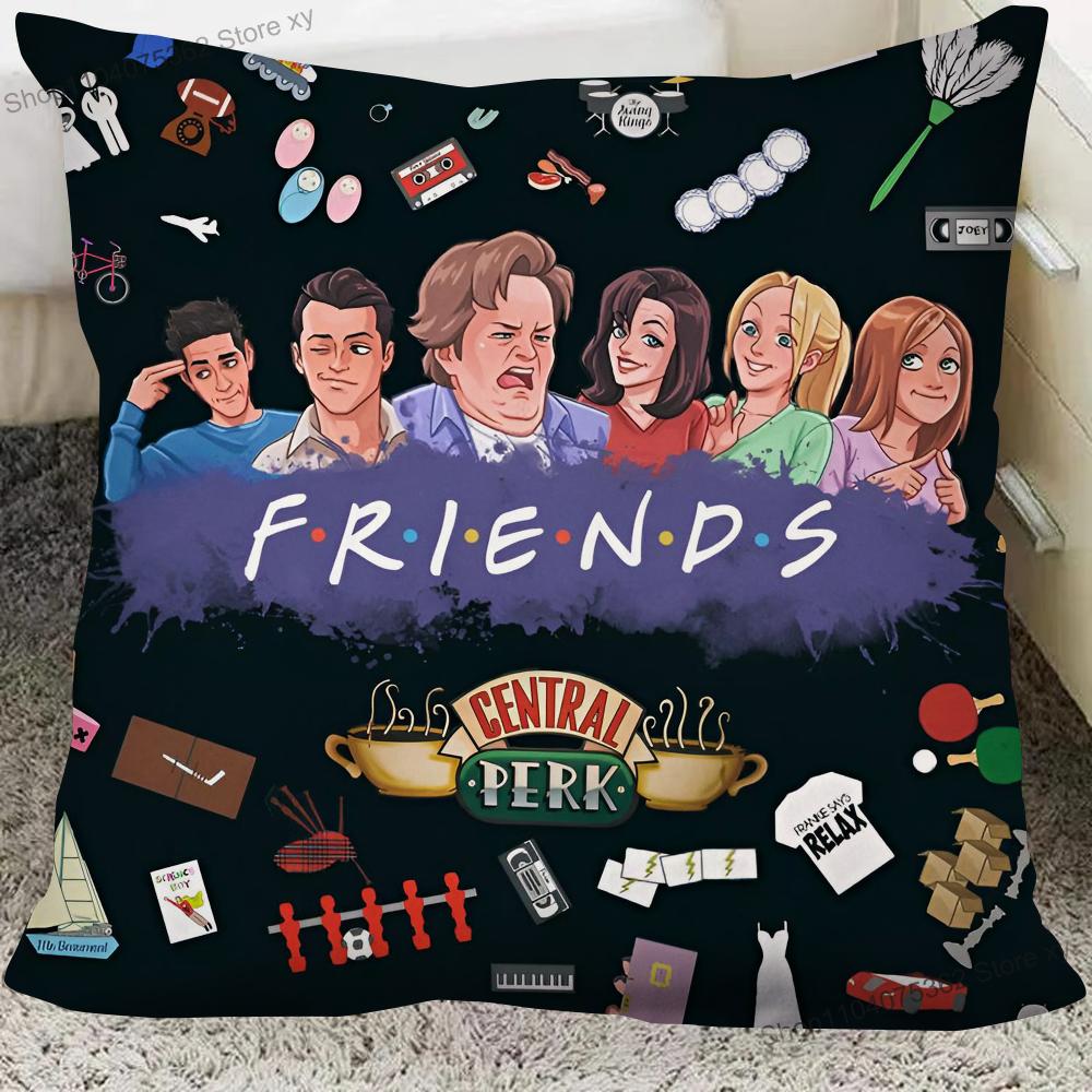 1Pc Classic Tv Series Friends Pillow Case Square Pillow Cushion Cover Bedroom Sofa Room Decoration Casual Pillow Cover