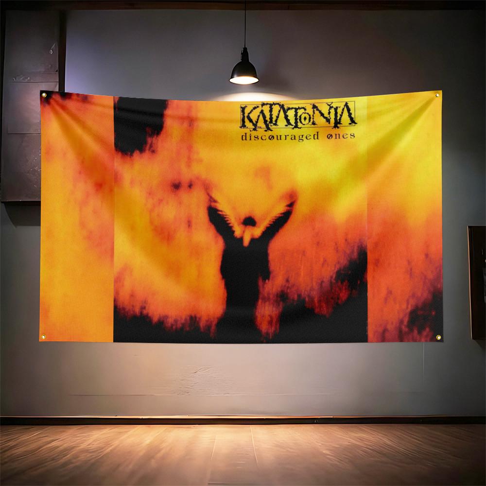 Rock Music Flag 3x5ft For Katatonia Fans Banner Hd Print Brass Grommet Garage Bedroom Living Room Dorm Wall Decor Tapestry