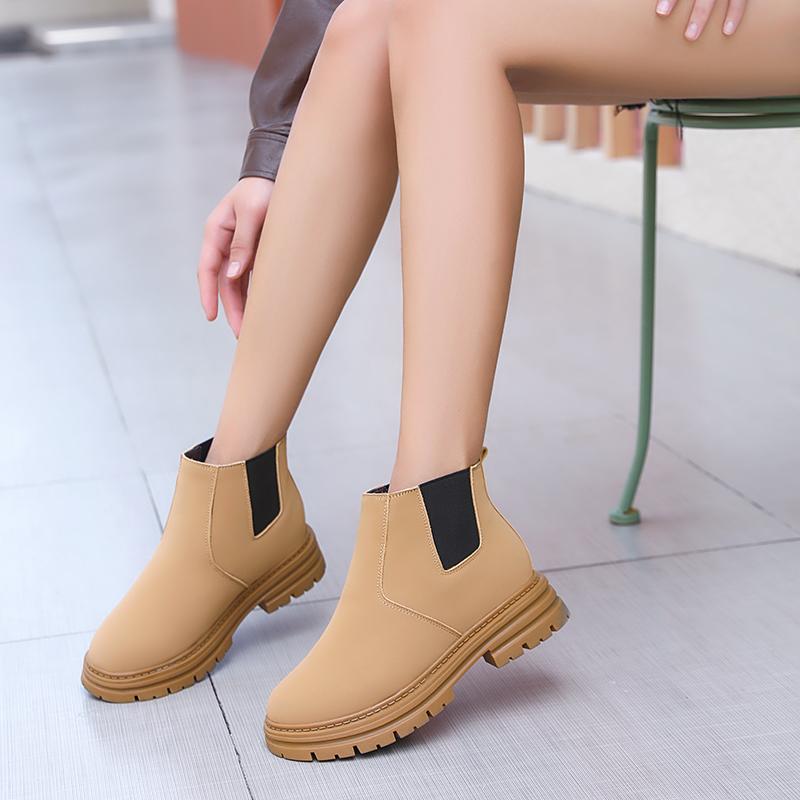 Fashion AIYUQI Women Cargo Boots Natural Wool 2025 New Genuine Leather Women Ankle Boots Large Size 41 42 43 British Style Booties Women