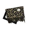 Vintage Y2K Leopard Print Scarf: Warm, Stylish, Versatile Shawl for Autumn/Winter