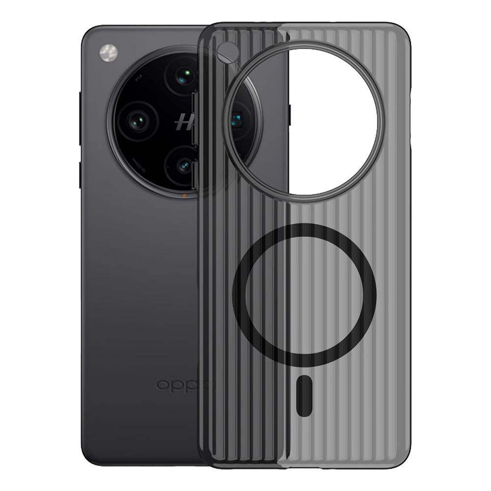 Applicable To Oppofindx1pro Mobile Phone Case Findx1ultra Ultra-thin Corrugated Magnetic Suction X1 Matte Transparent Hard Case