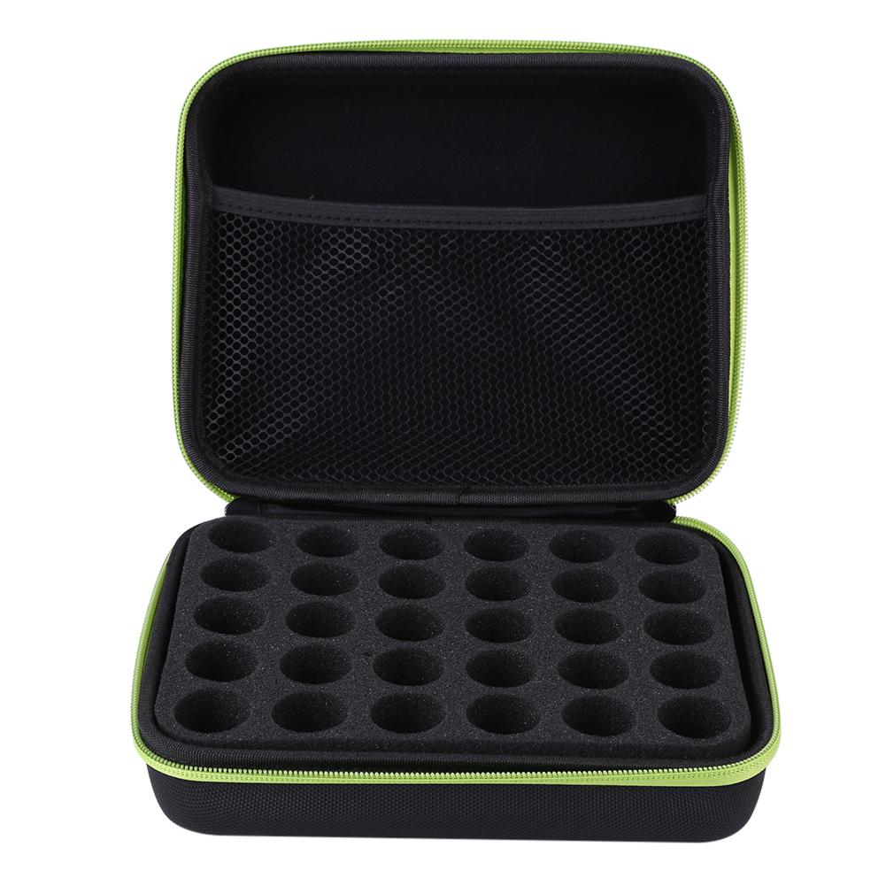 30 Bottles Essential Oil Bags 10/15ML Shockproof Storage Case Portable Travel Carrying Boxs for Home Organization