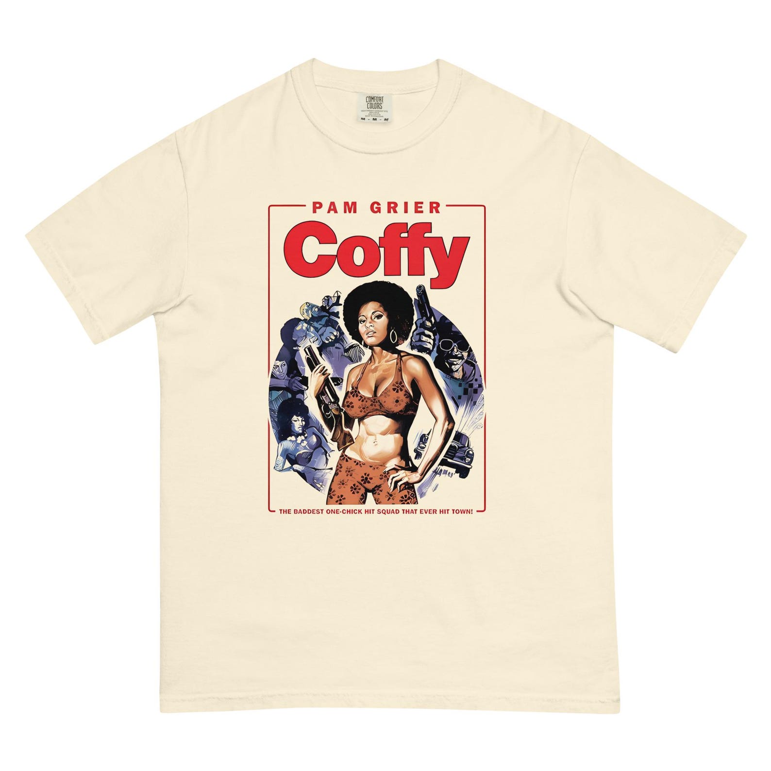 Pam Grier as  Coffy  Vintage 70s Blaxploitation T-Shirt – Retro Movie Graphic Tee S