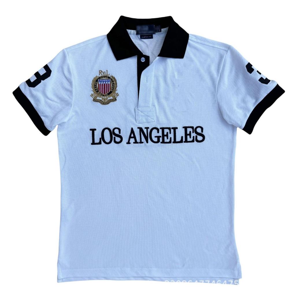 ZYLLO Letter Embroidery Men's Polo Shirts Short Sleeve Sports Casual Male Tees