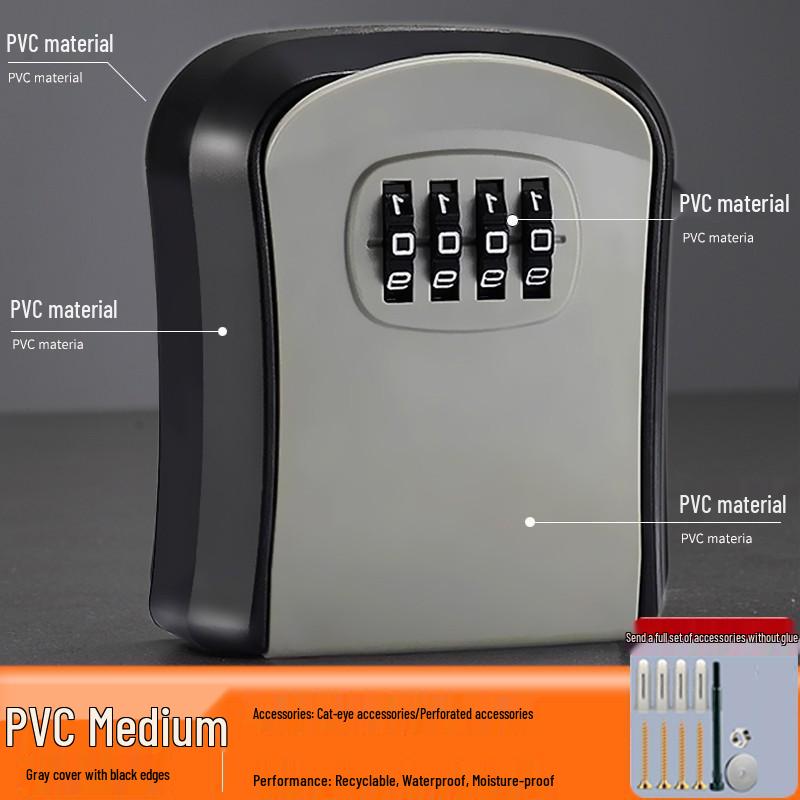Wall-Mounted Anti-Theft Key Lock Box for Homes and Construction Sites