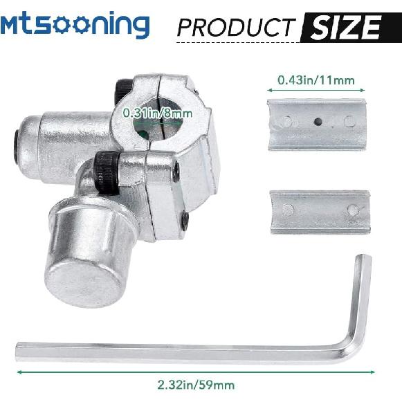 BPV-31 Bullet Piercing Valve Line Tap Valve Kits, Adjustable Valve for 1/4 Inch, 5/16 Inch, 3/8 Inch Outside Diameter Pipes, Replace for AP4502525,
