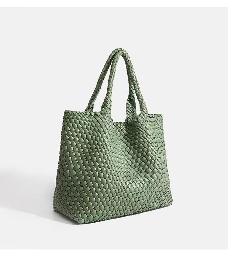 2026 Trendy Hand-Woven Large-Capacity Tote and Shoulder Bag