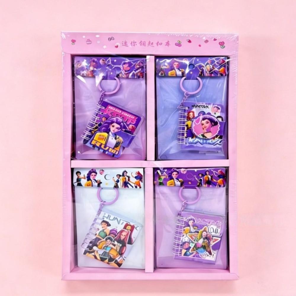 

popular K-Pop Demon Hunter Girl Group Magnetized Mini Key Ring Coil Design Student Homework Travel-Friendly Small and Adorable for celebration (As shown-12194)-