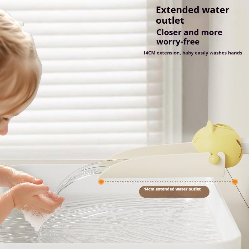 1Pc Faucet Extender, Splash-Proof, Kitchen & Bathroom Faucet Extender, Cute Cartoon Water Guide Trough