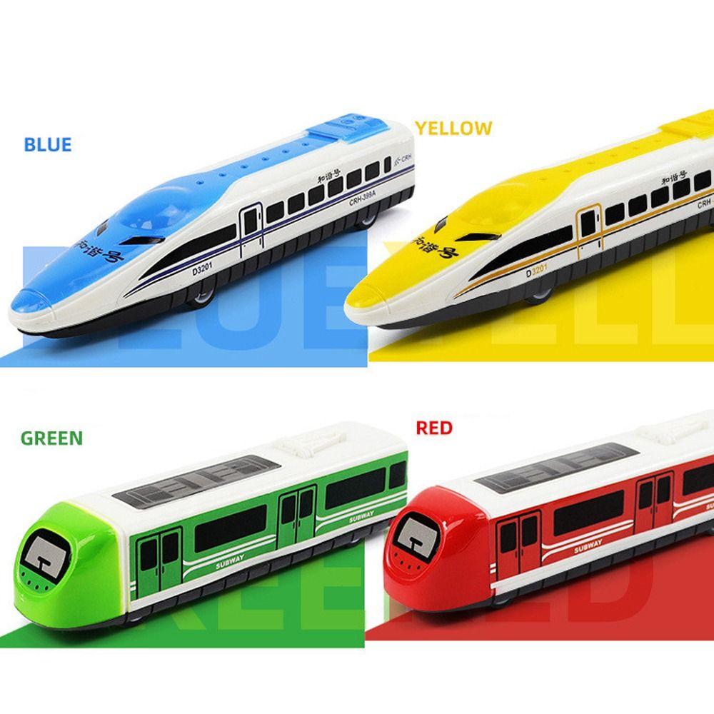 Miniature Train Simulation Model High-speed Train Model Toy Boys Girls Pull Back Train  Collection