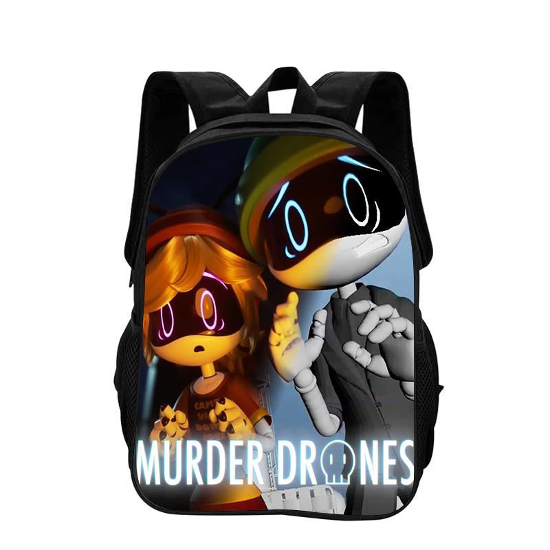 Murder Drones Backpack Durable Fashionable Cartoon Zipper Large Capacity Backpack Best Birthday Gift for Boy and Girl