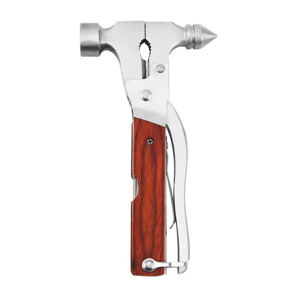 Prémiový 14v1 Kladivo Víceúčelový nástroj pro domov, kempingové vybavení a práci, Kladivo, Kleště, Nůž a další-E