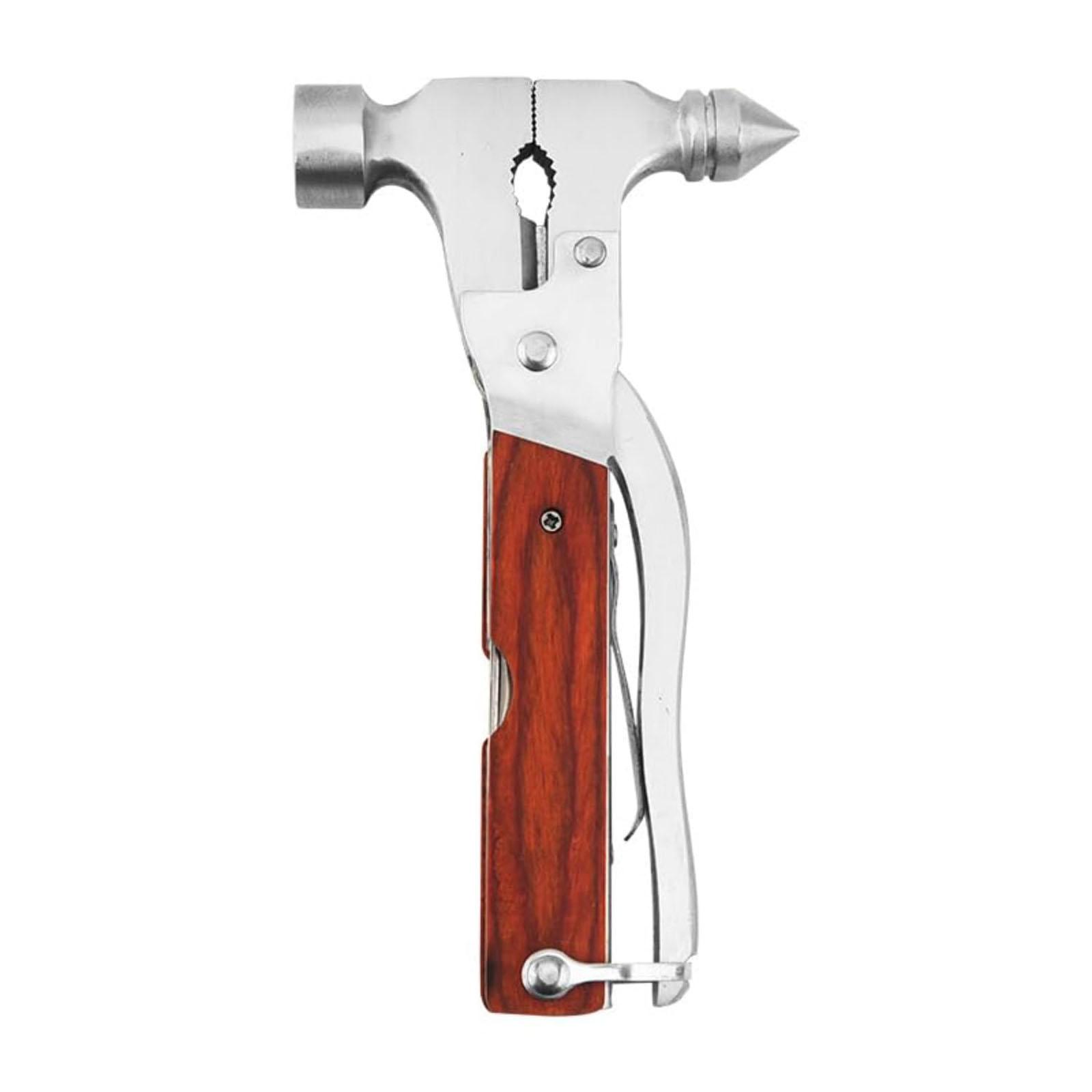 

Premium 14-in-1 Hammer Multipurpose Tool for the Home, Camping Equipment, and Work, Hammer, Pliers, Knife, & More-E One Size