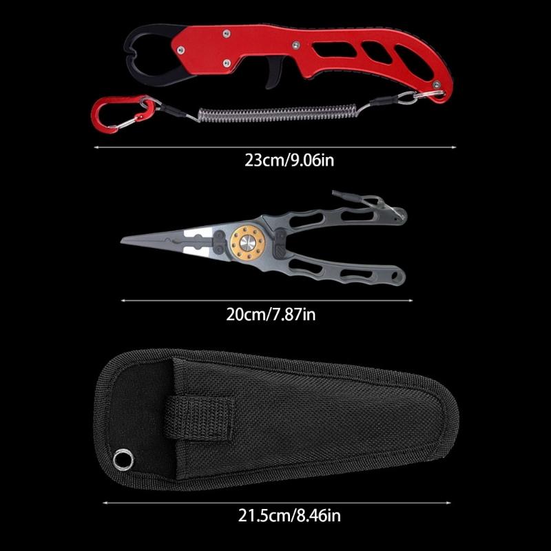 Compacts Fishing Tool Pliers with Stainless Steel Reliability Lures Pliers for Lured Fishing Enthusiasts