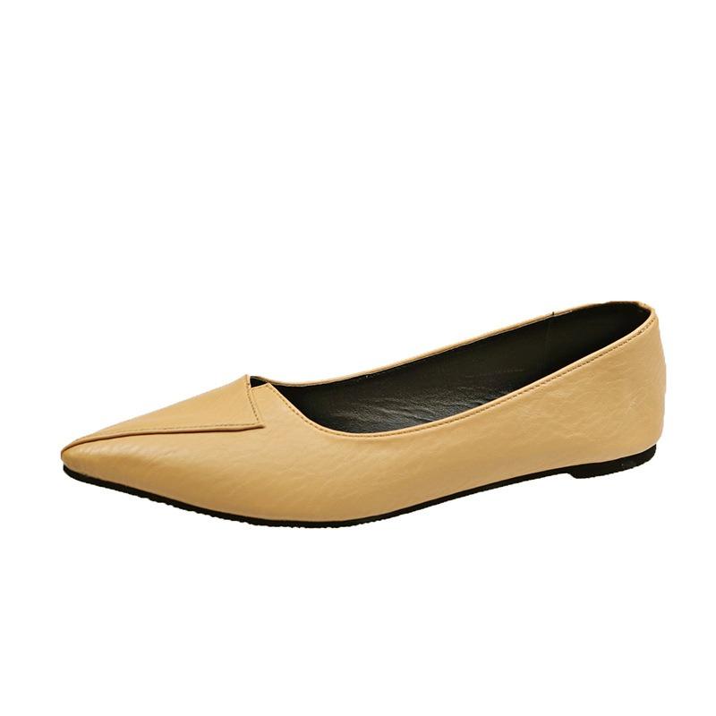 Spring and summer new low-heeled flat-bottomed shallow-mouth commuter casual single shoes women's tide