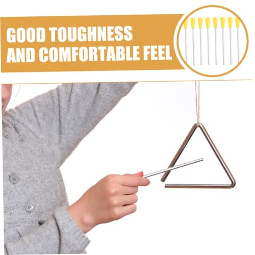 QUMIIRITY 8-Piece Triangular Iron Mallets for Percussion Instruments