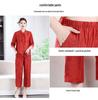 2026 Summer Chinese Style Fashionable Women's Top for Middle-aged and Elderly - Versatile, Slimming, and Flattering Design.