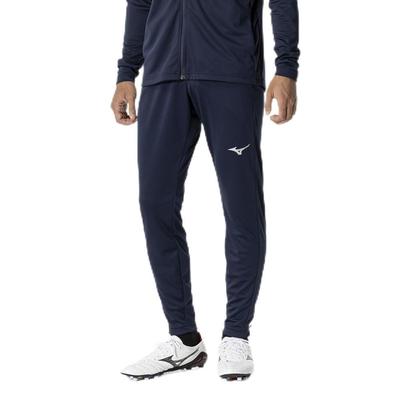Roupa de Futebol Calça Comprida Camisa Silhueta Slim Unissex P2MDB090 Marinho Aquecimento Absorvente de Suor Secagem Rápida
