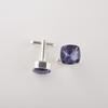 Iolite Gemstone 925 Sterling Silver Handmade Men's Suit Cufflinks For Birthday Party CL-9-13