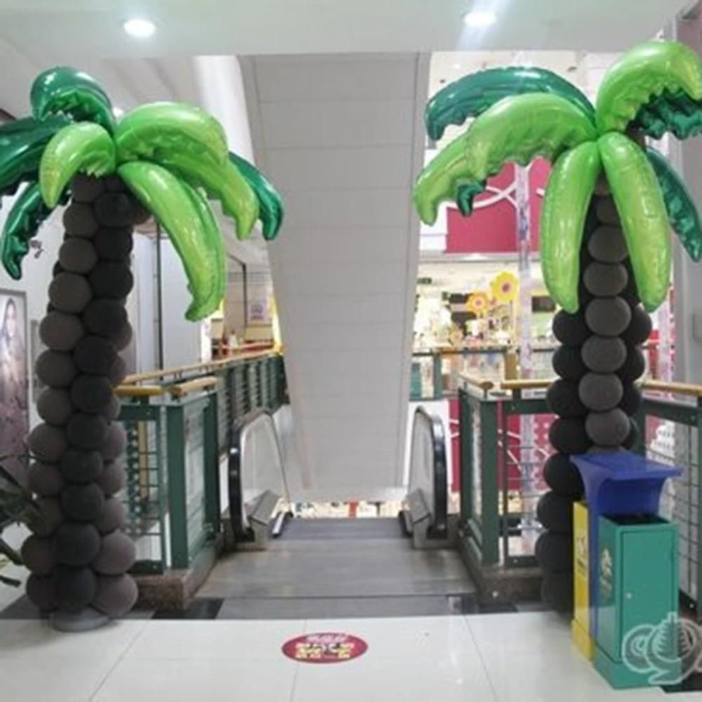 36palcové balónky z kokosových listů Hliníková fólie Balónky z palmových listů Pokojová dekorace