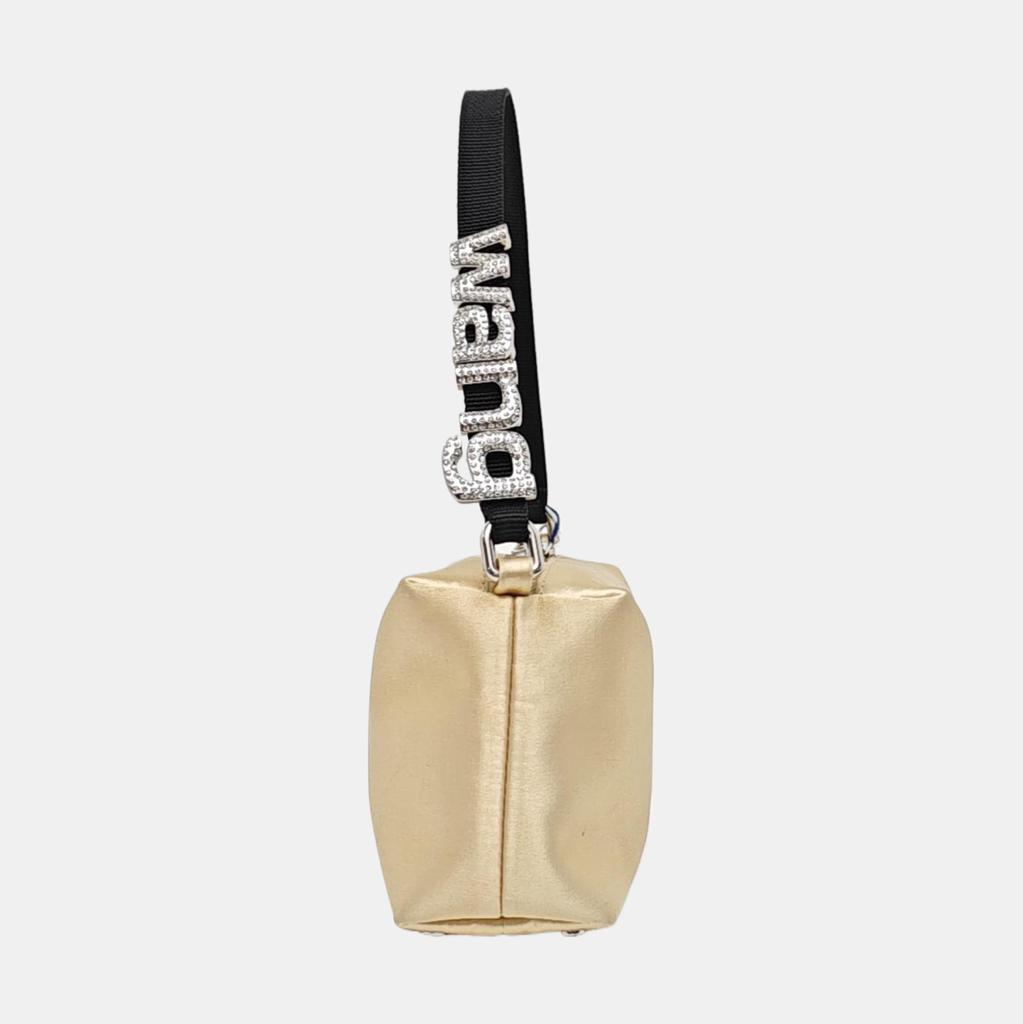[Pre-Owned] Heirloom Series Shoulder Strap Rhinestone Logo Satin Nylon Tote Bag - Good #1GTUEUN