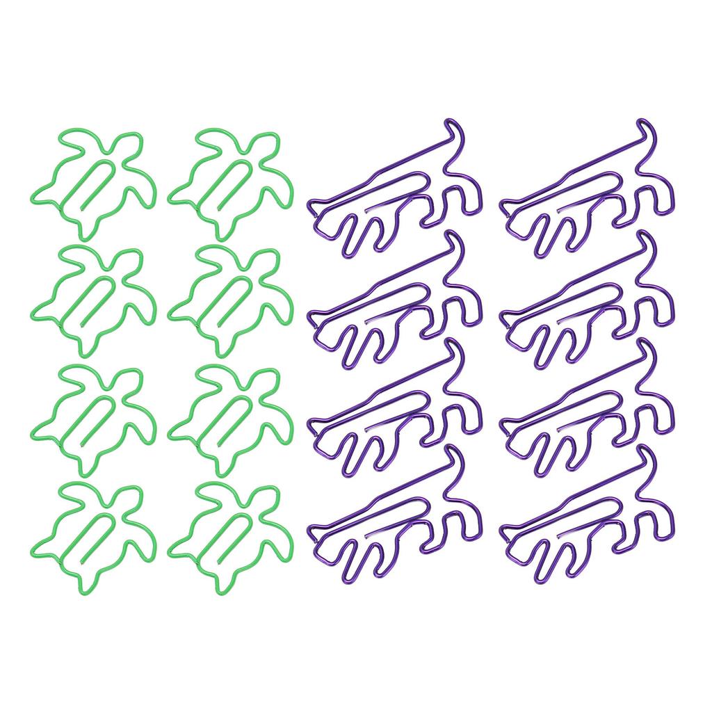 100 Stück niedliche Büroklammern im Tierstil, exquisite, helle, galvanisierte, rutschfeste, ausgefallene Büroklammern für F