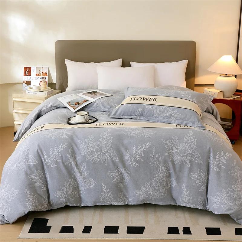 Vintage Floral Duvet Cover Boho Garden Style Comforter Cover with Zipper Queen Bedding for All Season Soft Breathable Easy Care