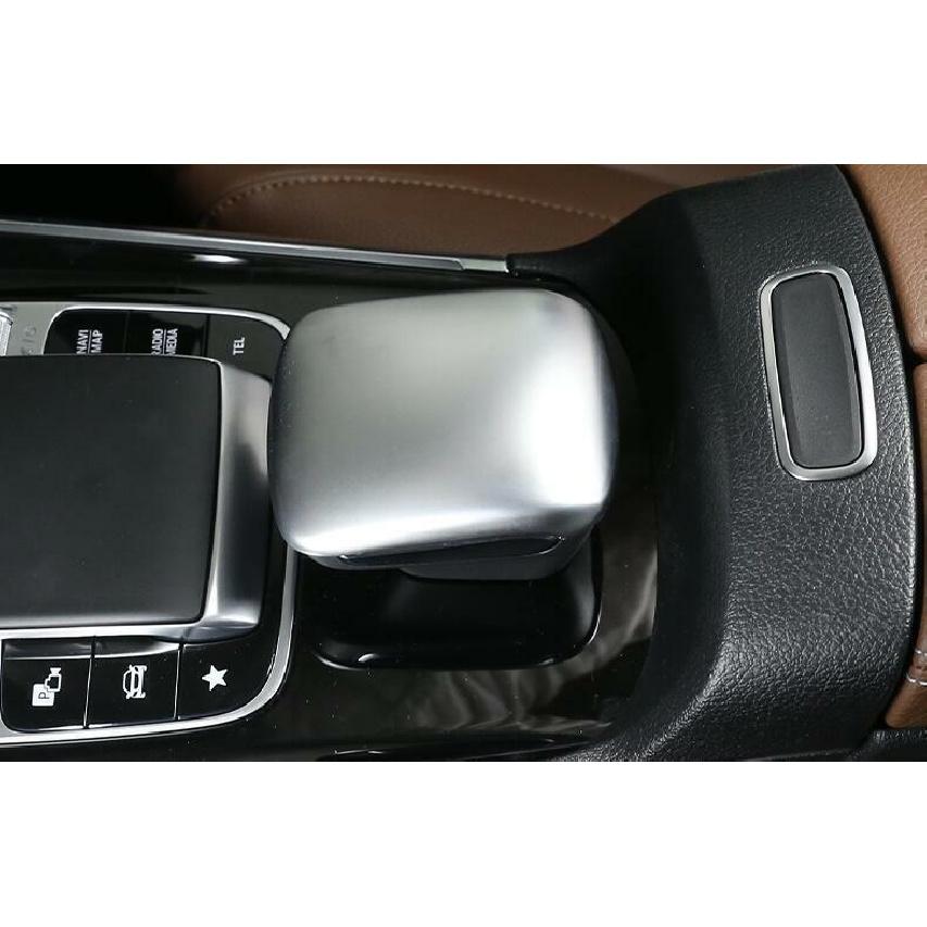 Fit For Benz GLB W247 -22 Matte Silver Central Console Gear Shift Knob Trim