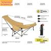 Outdoor Folding Camping Moon Chair with Leg Rest