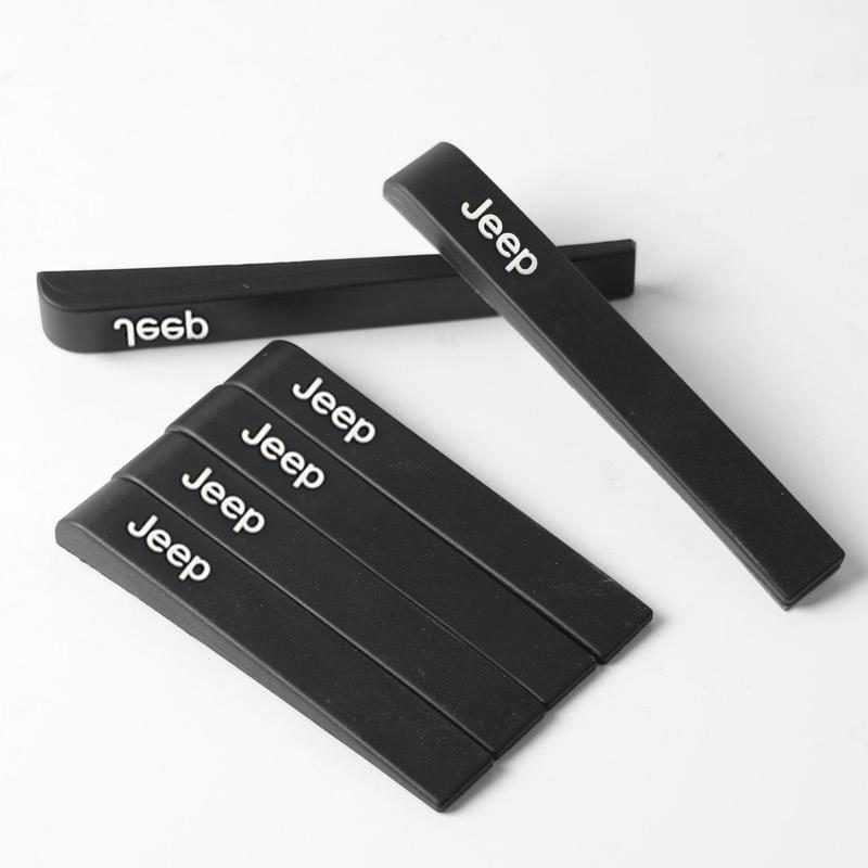 6Pcs Car Door Mirror AntiCollision Strip Anti Scratch Sticker For Jeep Renegade Wagoneer Avenger Recon Wrangler JK Gladiator