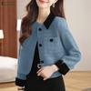 Women Casual Turn Down Collar Long Sleeve Cardigan Jackets