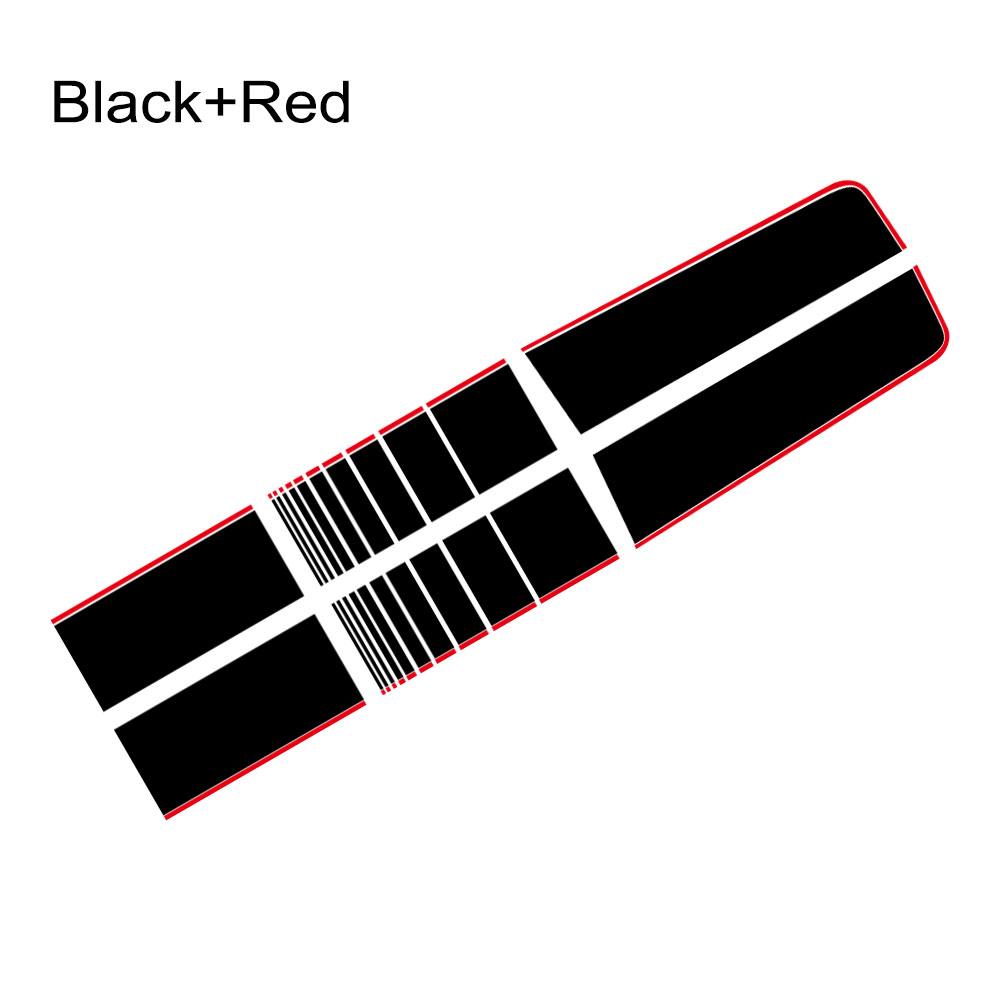 Car Engine Cover Stickers Car Hood Bonnet Stripes Vinyl Decals Trunk Roof Decoration Stickers For Ford Ranger Raptor Accessories
