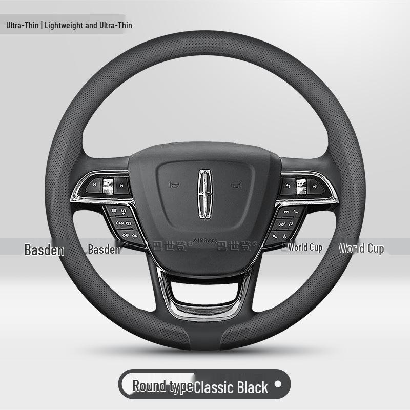 

Ultra-thin Anti-slip Steering Wheel Cover for Lincoln MKC, Z Adventure, Aviator, Continental, MKZ, MKX 38cm