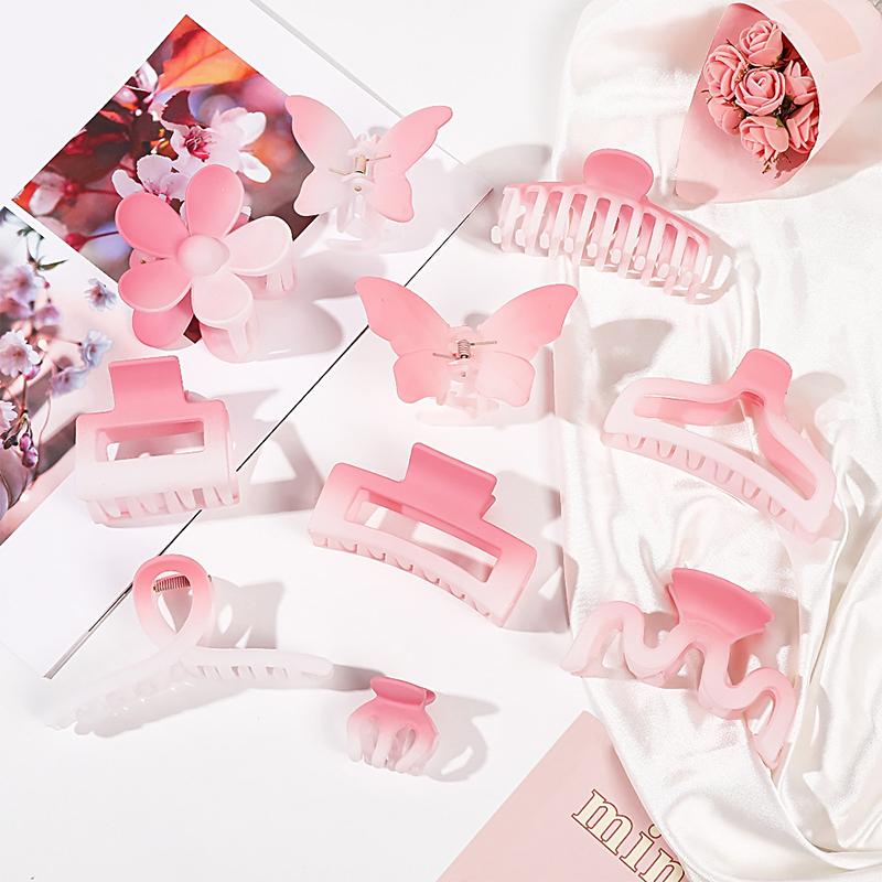 Cherry Blossom Hair Clip Frosted Grab Clip Fresh Versatile Shark Clip Pan Hair Grab Jewelry