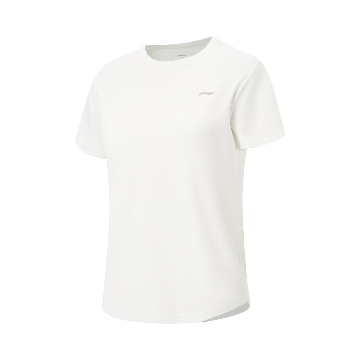 Li-Ning Quick-Dry Cool Round Neck Logo Short Sleeve T-Shirt Women tops ATSW172-2 S