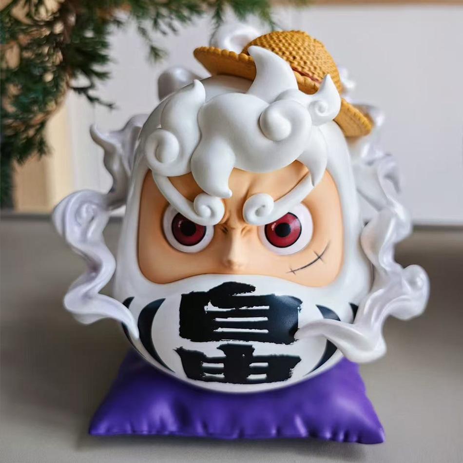 6Cm Q-Version  Anime Figure Nika Luffy Zoro Sanji Nami Cos Super Dharma Figurine Pvc Statue Model Toys Car Ornaments